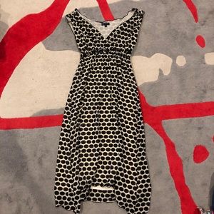 Max Edition cream and black polka dot dress, sz lg